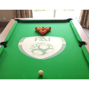 Printed pool table cloth